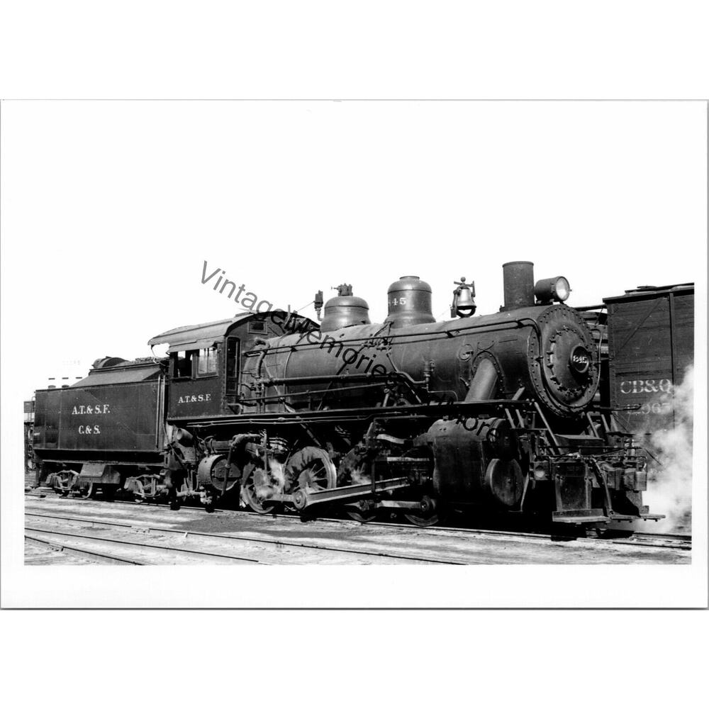 Vtg Atchison Topeka & Santa Fe - ATFE /‎ CS Railway 845 Steam Locomotive T3-451